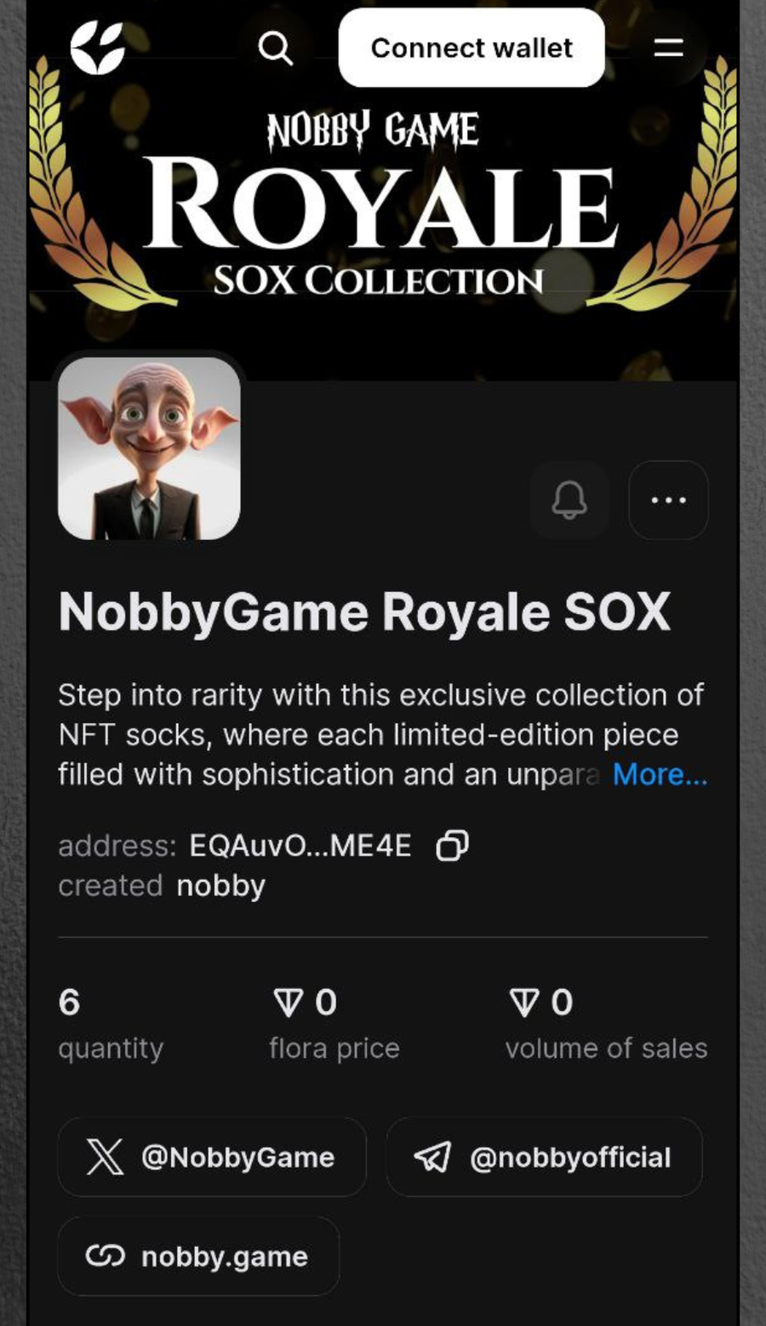 NobbyGame Royale SOX - Уникальные и Редкие SOX | TON App