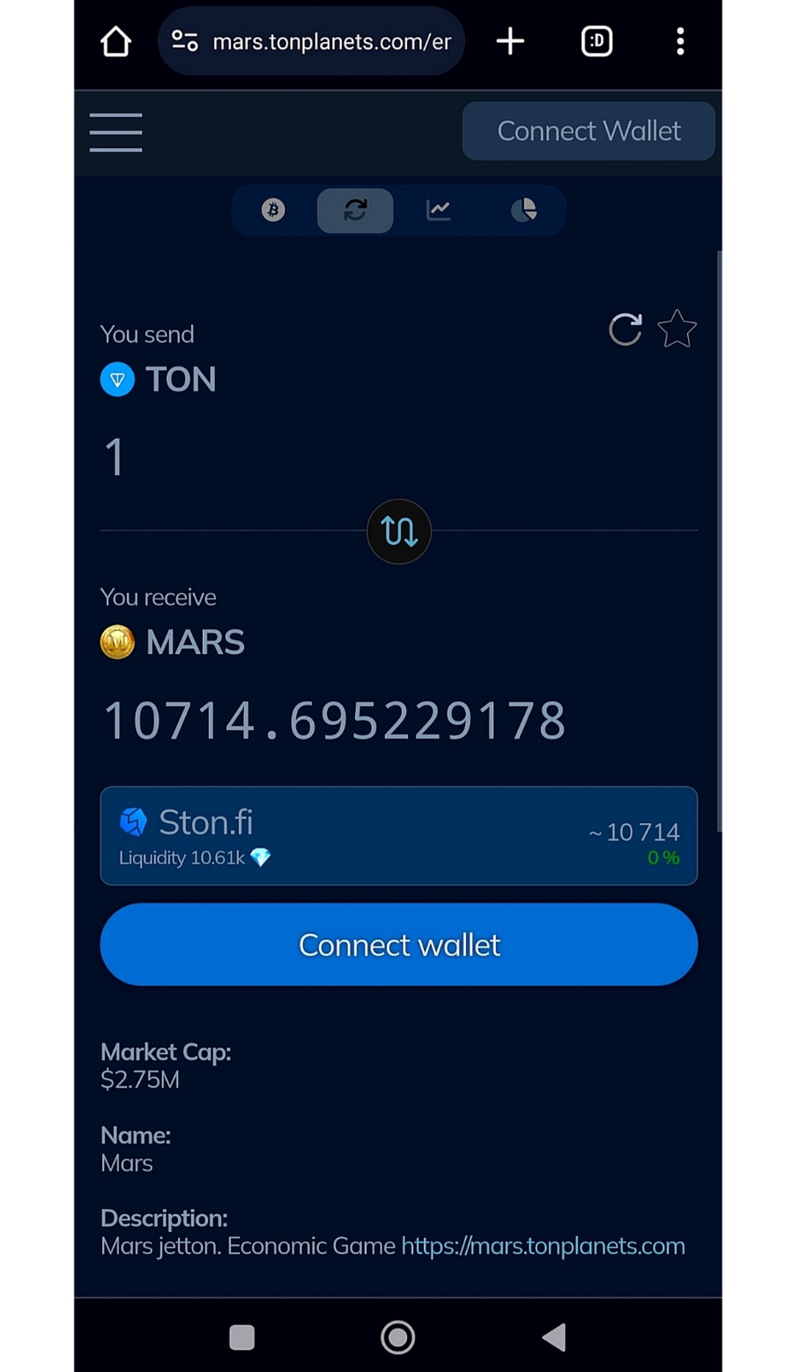 MARS DEX - All in one DEX on TON Chain | TON App