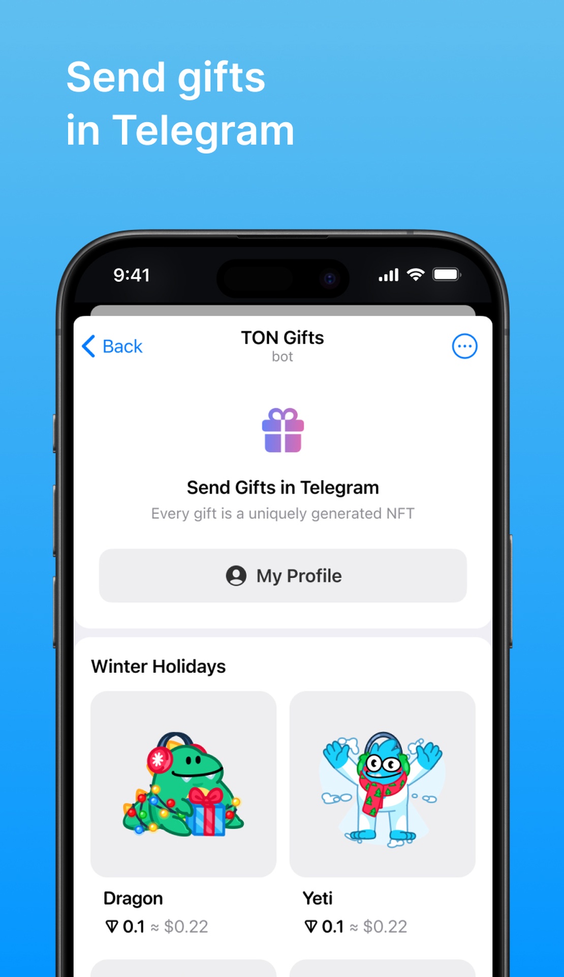 TON Gifts - Цифровые подарки в Telegram | TON App