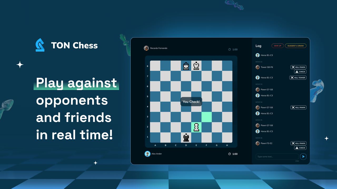 TON Chess - TON Chess - это легендарная настольная игра на блокчейне TON! |  TON App