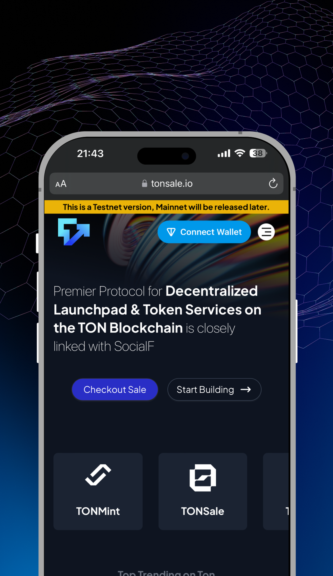 TONsale - A leading protocol for Token services, decentralized launchpads,  and SociaFi on the TON Blockchain | TON App